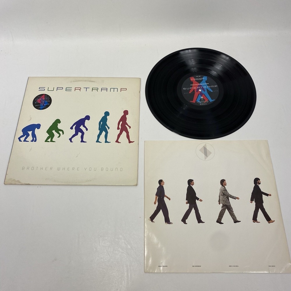 Supertramp‎   ~ Brother Where You Bound   Vintage Vinyl LP  Promo stamp